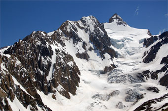 Glaciares del cerro Cortaderas.