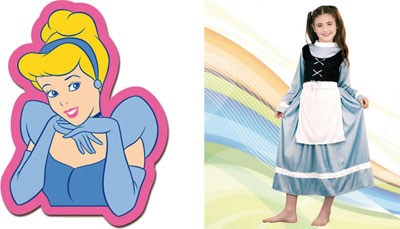 Cenicienta Disney - Niña vestida de princesa estilo báltico.