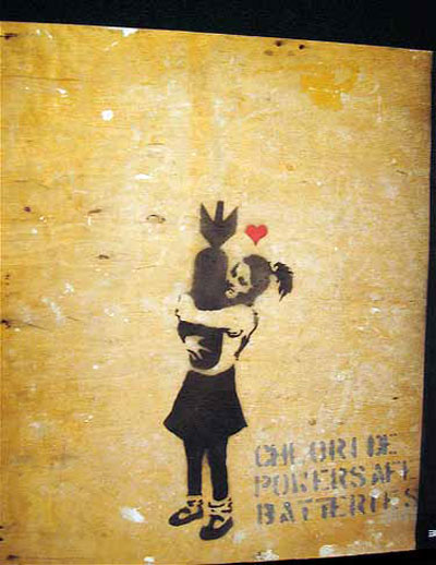 Ilustración de Banksy para ''Servir al País"
