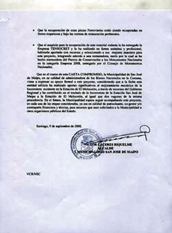 2ª hoja carta I. Municipalidad San José de Maipo