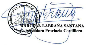 Firma y Timbre Oficial de la Gobernación