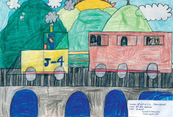 Dibujo de Génesis Canales (9 años), 4º Básico, Escuela El Melocotón, 2010.