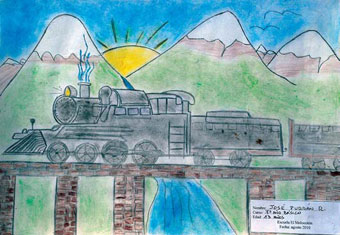 Dibujo de José Purrán R. (13 años), 7º Básico, Escuela El Melocotón, 2010.