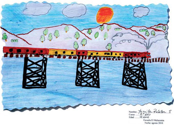 Dibujo, Yamila Rubilar S. (10 años), 5º Básico, Escuela El Melocotón, 2010