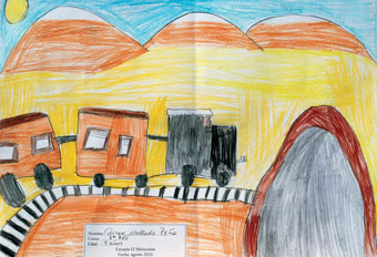 Dibujo, Diego Mellado Peña (9 años), 3º Básico, Escuela El Melocotón, 2010